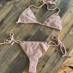 Handmade Crochet Nude Bikini